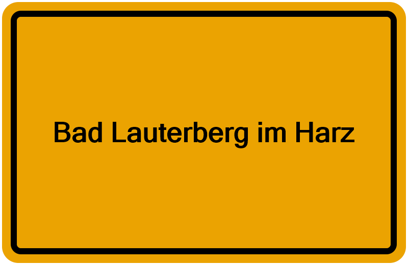 Handelsregister Bad Lauterberg im Harz